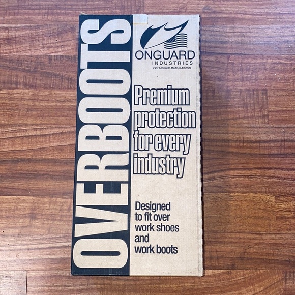 OVERSHOES MENS LOW CUT SYNTHETIC RUBBER BLACK NONSKID - Picture 2 of 5